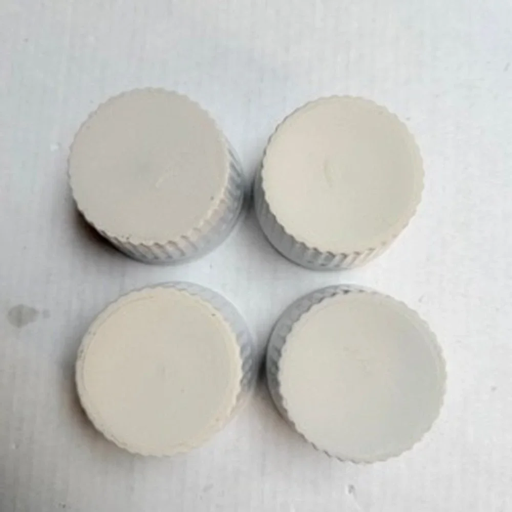 Set of 4 White Ceramic Ramekins Fluted Souffle Dishes 3 Inch Small Bowls